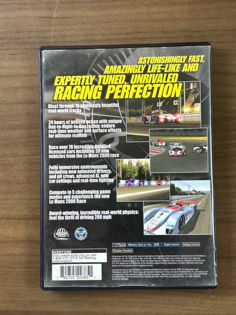 Le Mans 24 Hours Sony PlayStation 2 PS2 2001 CIB Complete w/ Manual 3