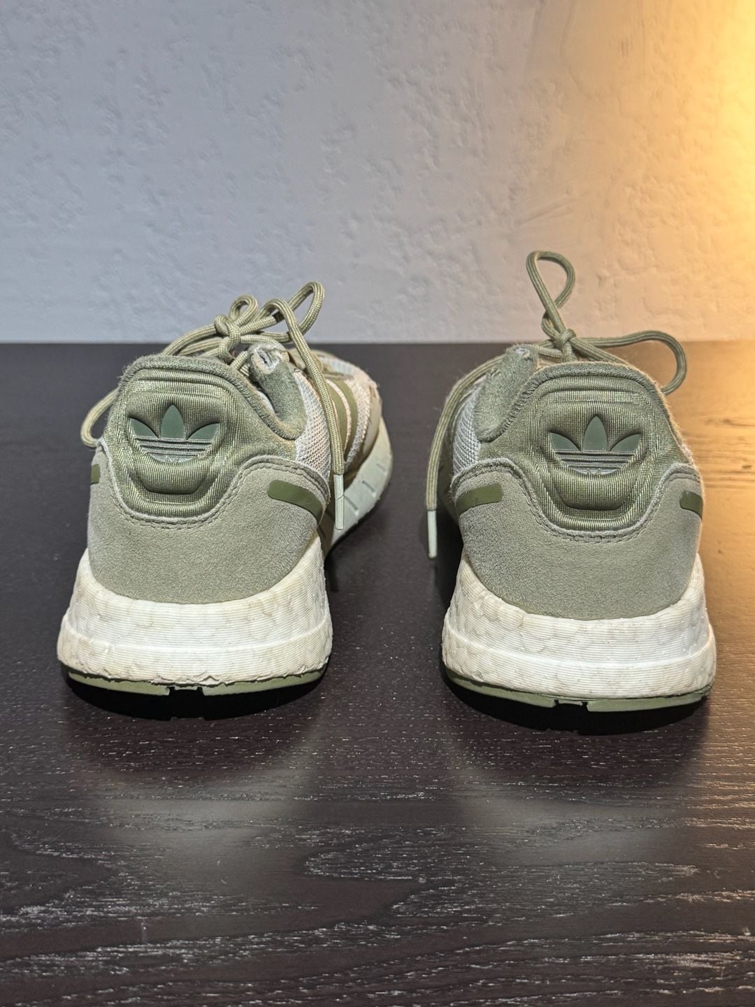 Adidas ZX 1K Boost Running Shoes Olive 6