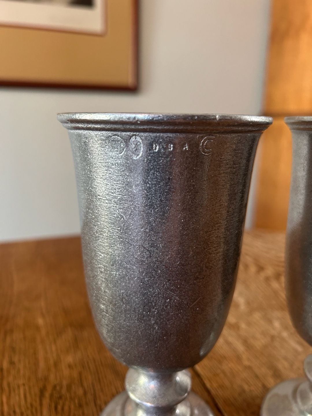 Wilton Armetale Pewter Goblets Set of 2 2
