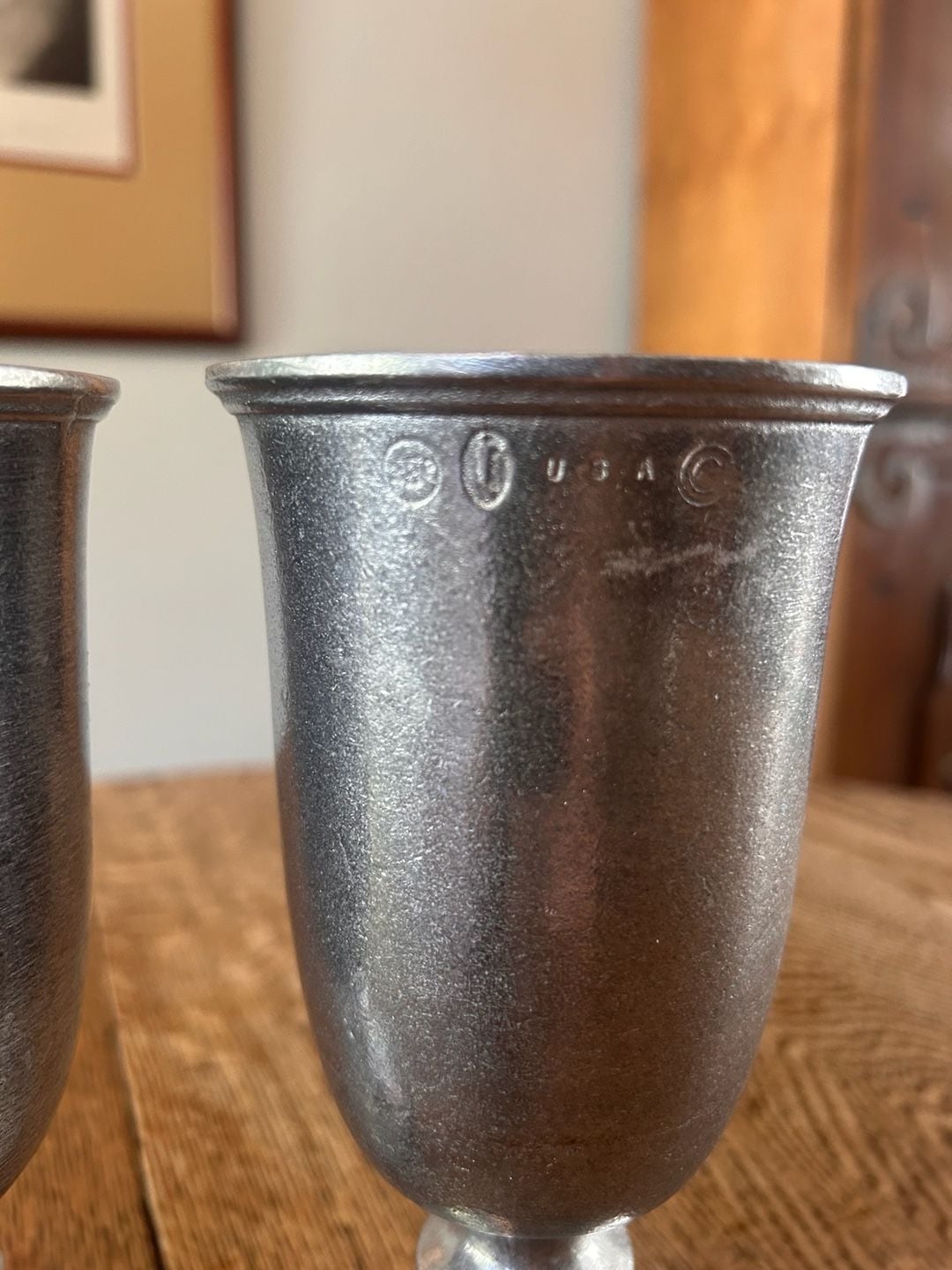 Wilton Armetale Pewter Goblets Set of 2 3