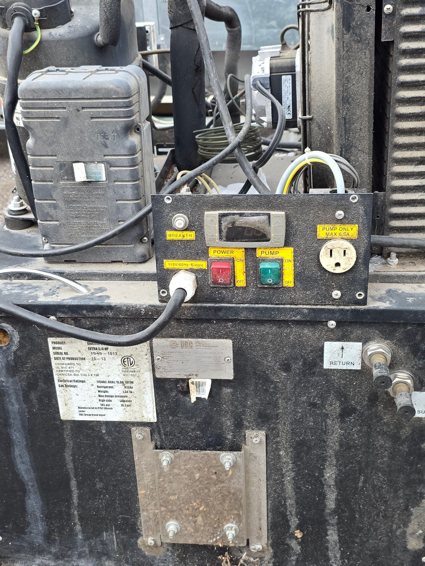 UBC Group Extra 3/4 HP Electric Glycol Chiller Pump System Used Good 1