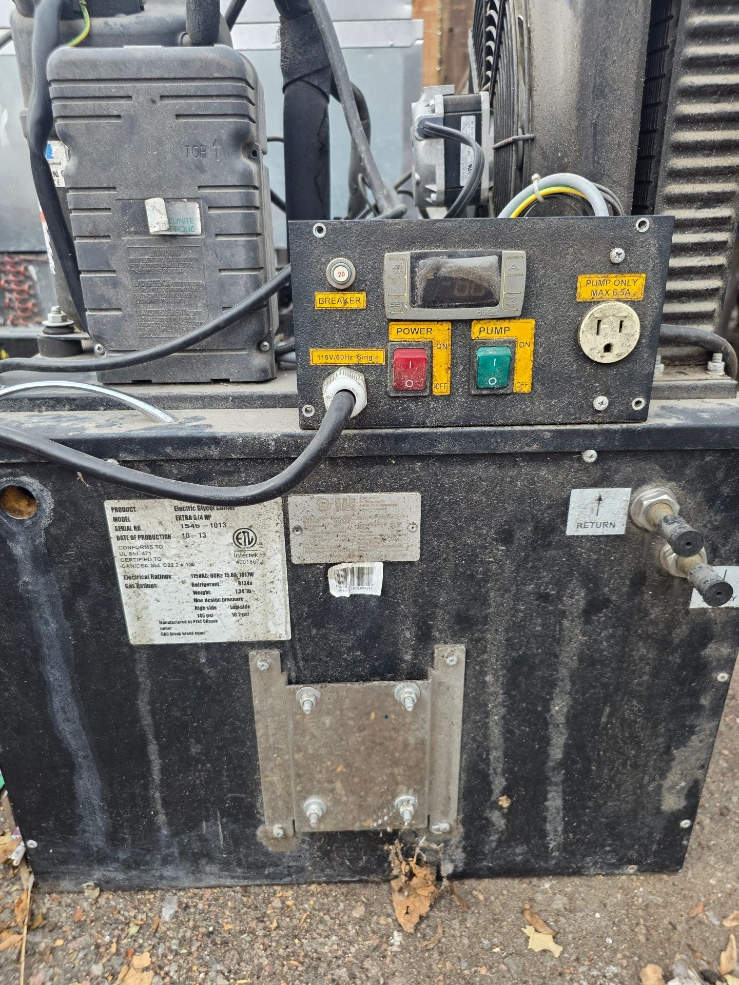 UBC Group Extra 3/4 HP Electric Glycol Chiller Pump System Used Good 12