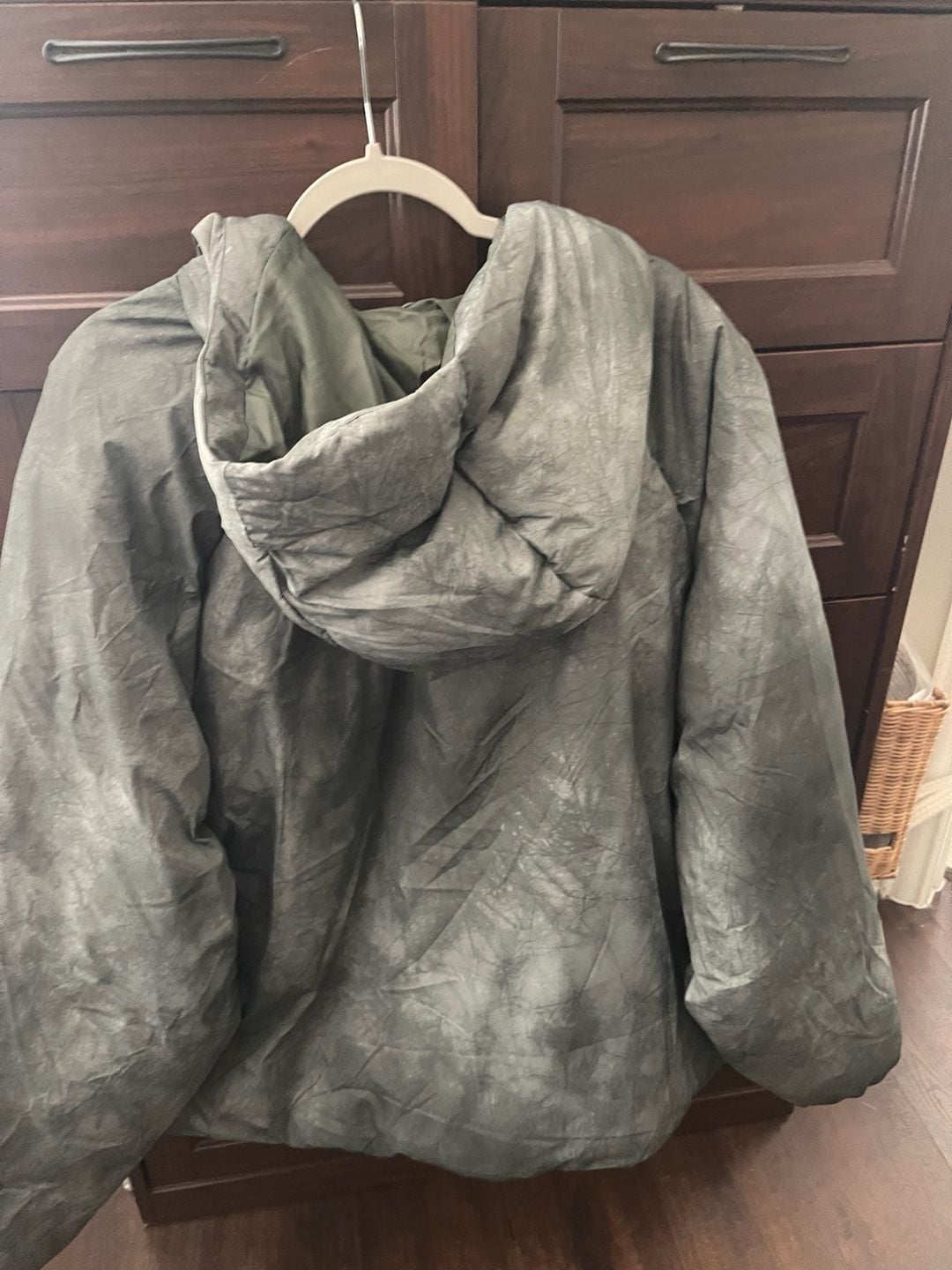 Old Navy Active Oversized Puffer Jacket Size XL Gray 4