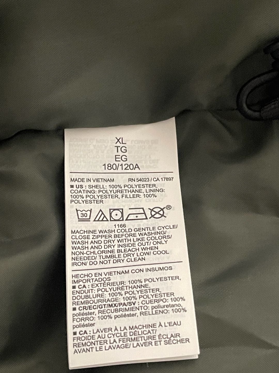 Old Navy Active Oversized Puffer Jacket Size XL Gray 8