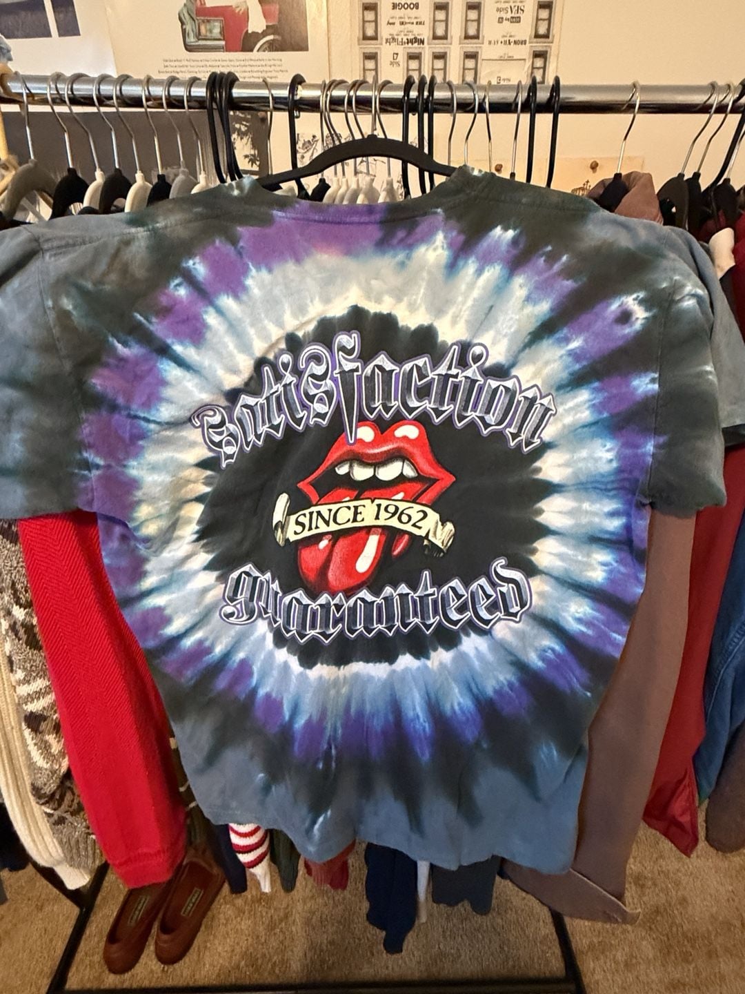 Liquid Blue Rolling Stones Tattoo You T-Shirt Size Large Tie Dye 4