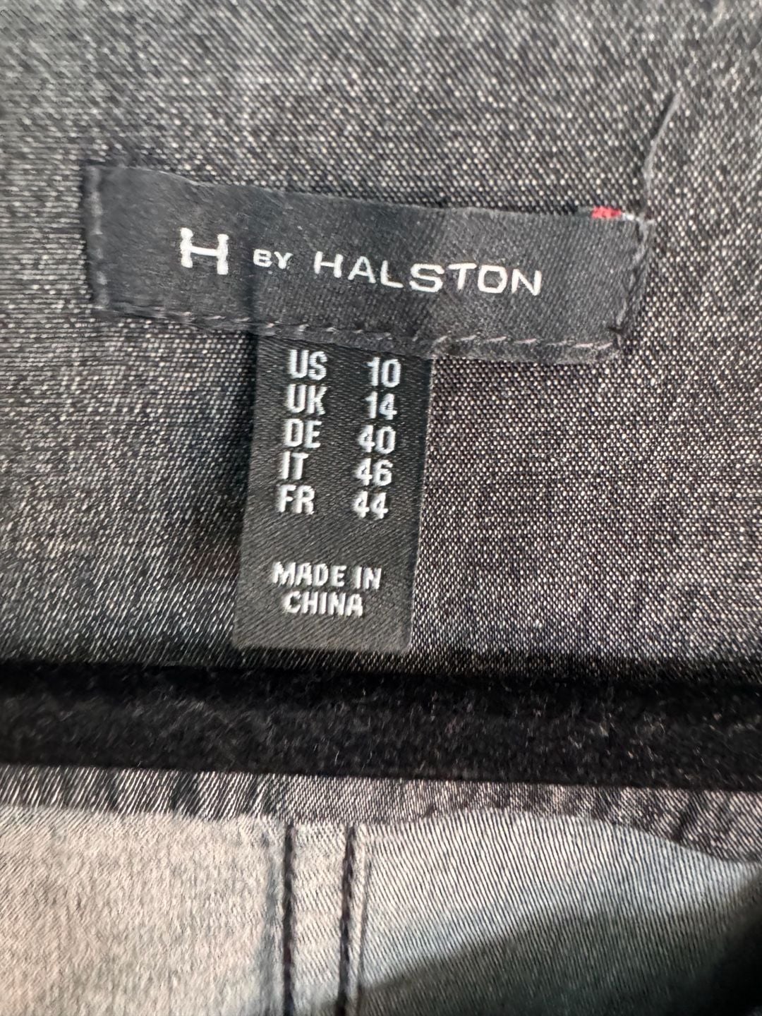 H By Halston Asymmetrical Zip Jacket Size 10 Gray 4