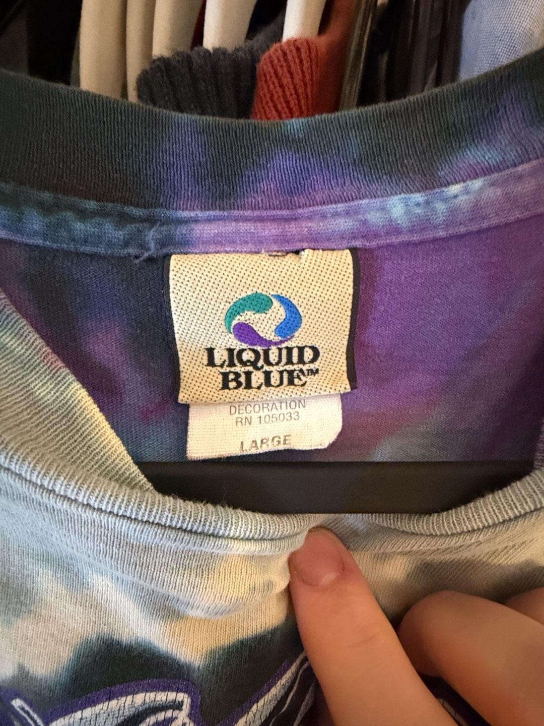 Liquid Blue Rolling Stones Tattoo You T-Shirt Size Large Tie Dye 5