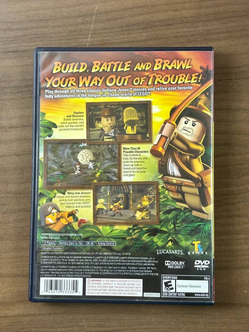 LEGO Indiana Jones Original Adventures PS2 2008 CIB Complete w/ Manual 3