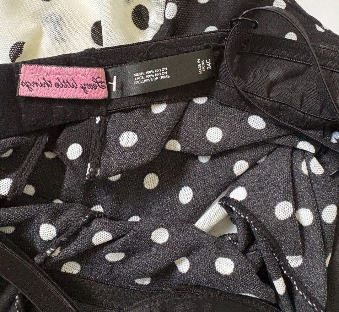Victoria's Secret Polka Dot Babydoll Camisole Top 8