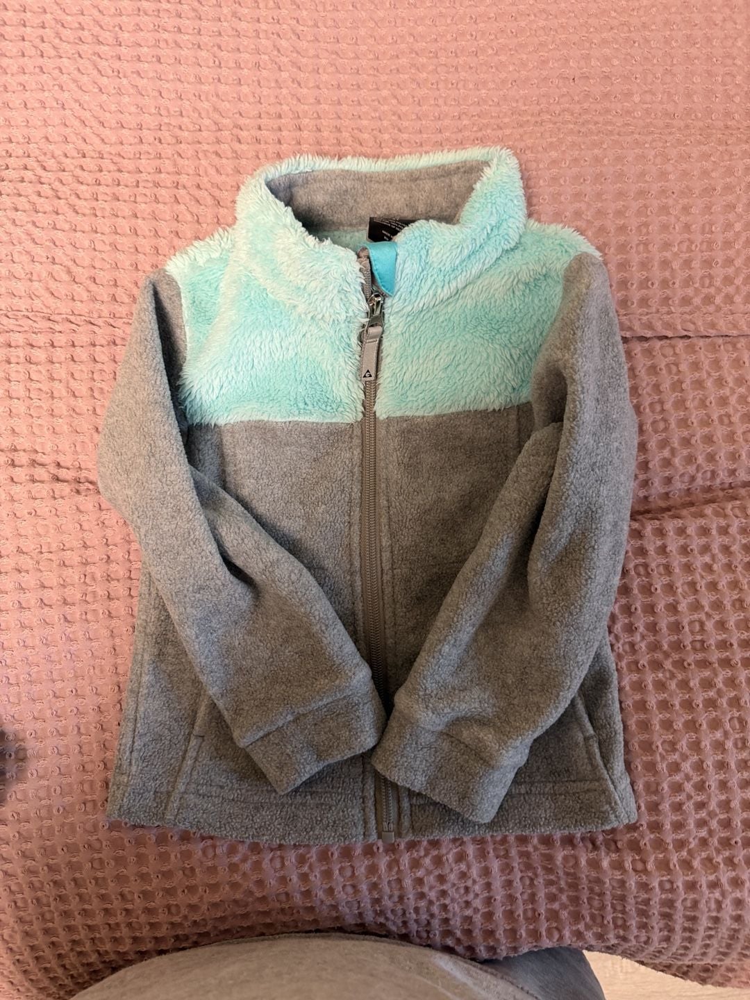 Gerry 3-in-1 Puffer Jacket Size 3T Teal Gray Fleece Hood 6