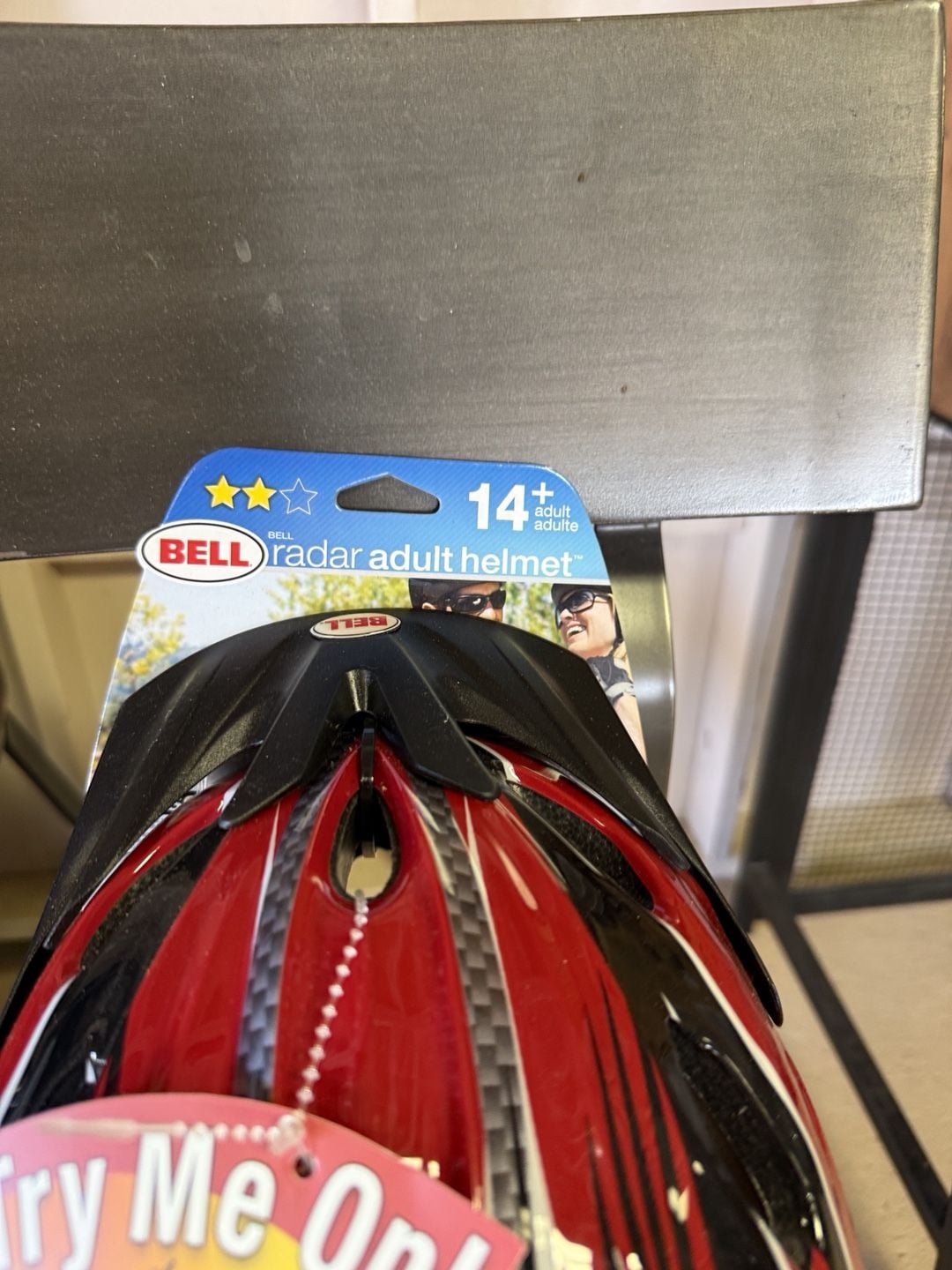 Bell Radar Adult Helmet Size M/L Red Black True Fit Bicycle Bike New 2