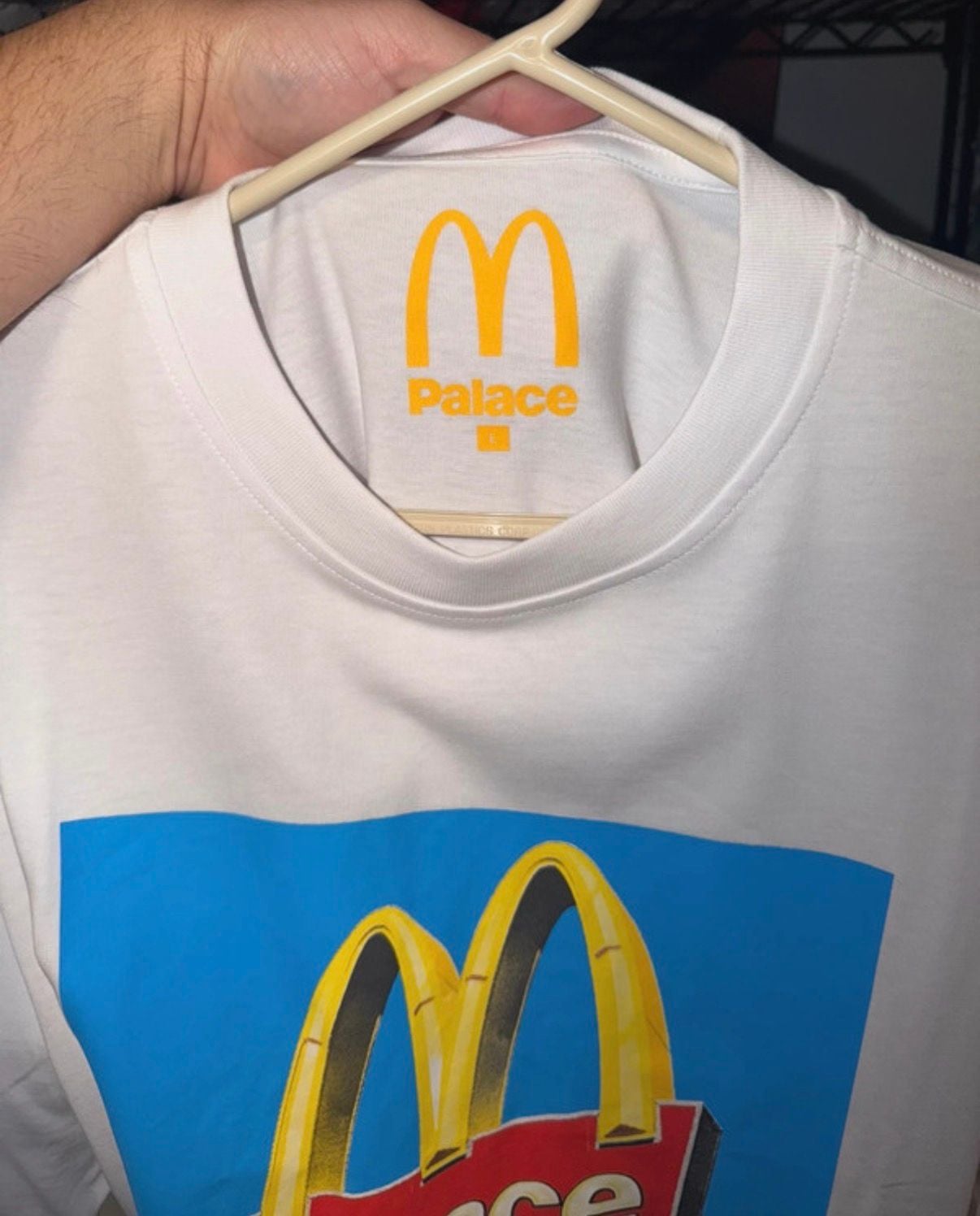 Palace x McDonald's T-Shirt Size L White Graphic Tee 3
