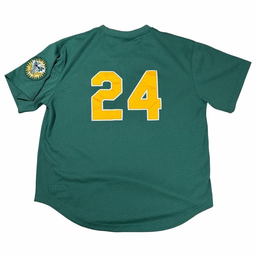 Mitchell & Ness 1998 Rickey Henderson Authentic Practice Jersey 48XL 3