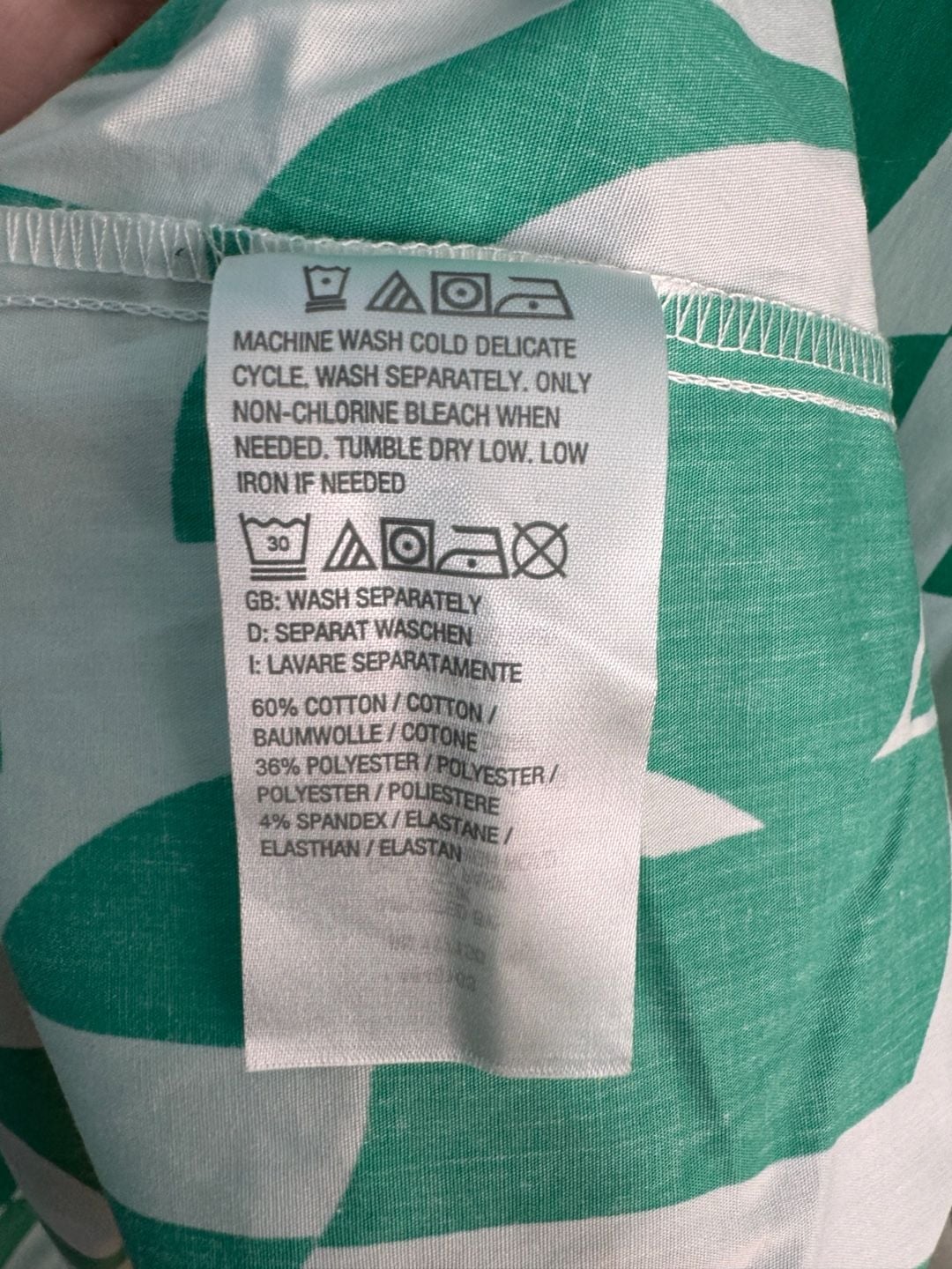 Belle By Kim Gravel Geo Goddess Blouse Size L Green 6