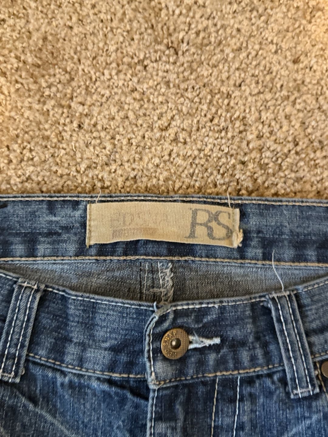 RS Jeans Size W36 x L31 Blue Denim 3