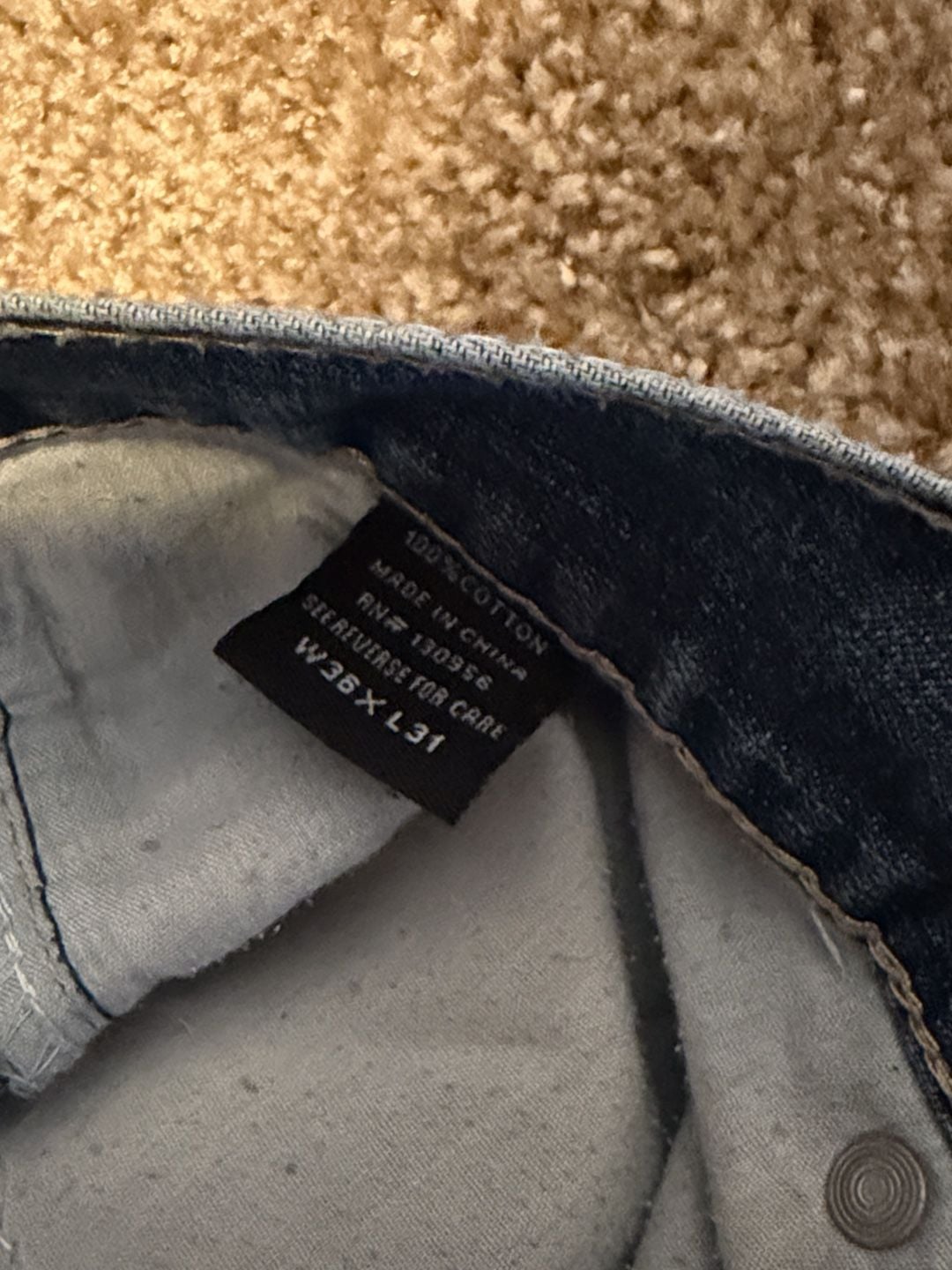 RS Jeans Size W36 x L31 Blue Denim 4