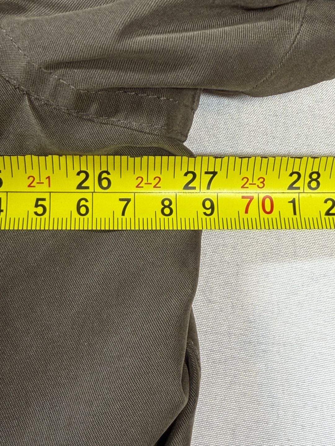 Vintage Lauren Ralph Lauren Trench Coat Mens 46R Leather Collar Lined Olive 9