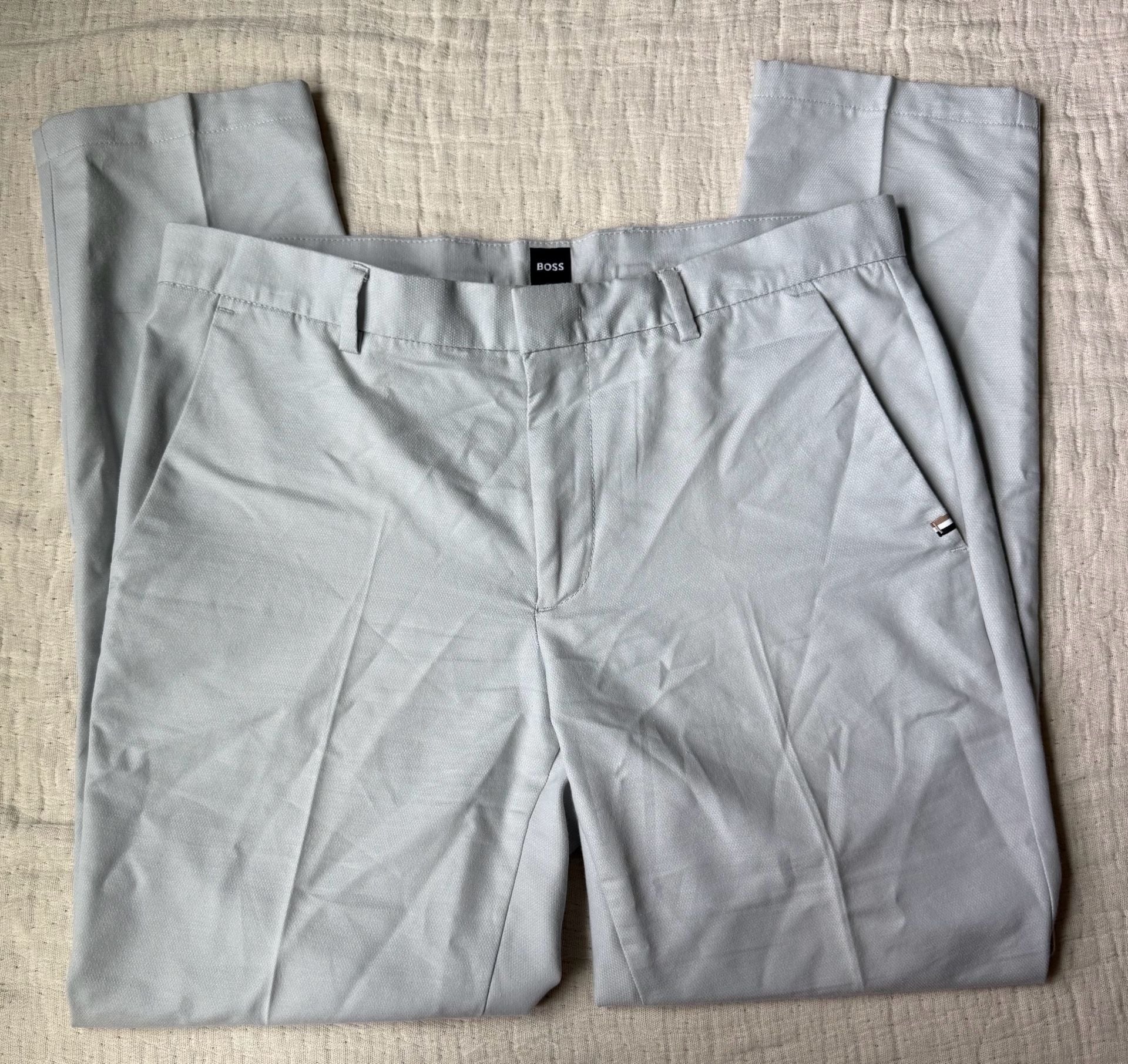 Hugo Boss Kaito Slim Fit Size 34R Gray Pants 1