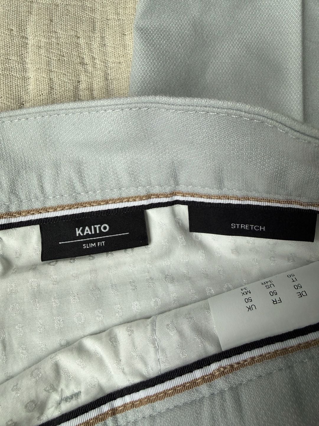 Hugo Boss Kaito Slim Fit Size 34R Gray Pants 2