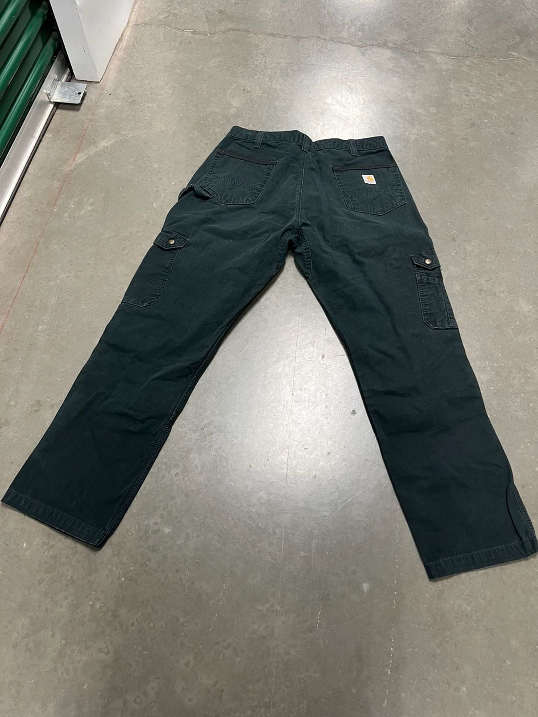 Carhartt B342 Ripstop Cargo Work Pants Size 38x34 Black 5