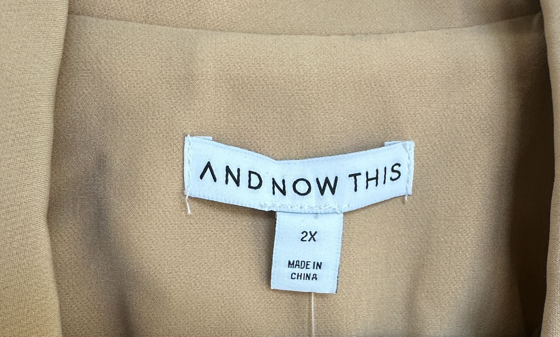 And Now This Blazer Size 2X Camel Brown 7