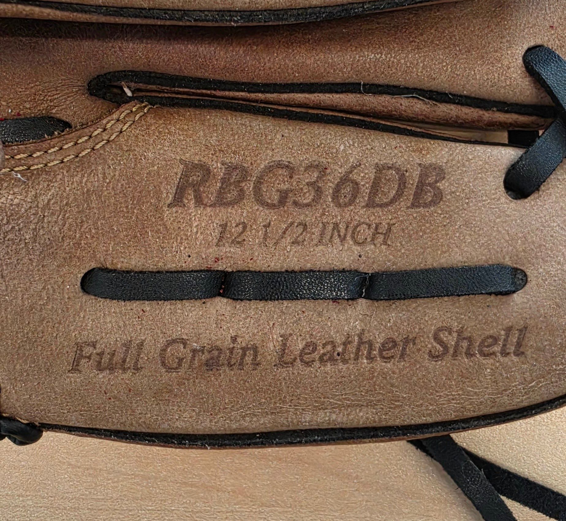 Rawlings RBG36DB Baseball Glove 12 1/2 Inch Leather 514 2