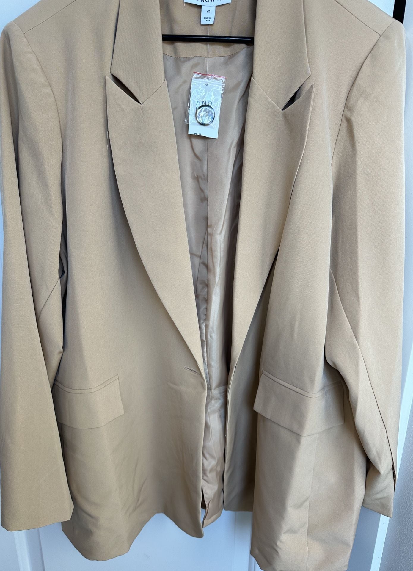 And Now This Blazer Size 2X Camel Brown 3