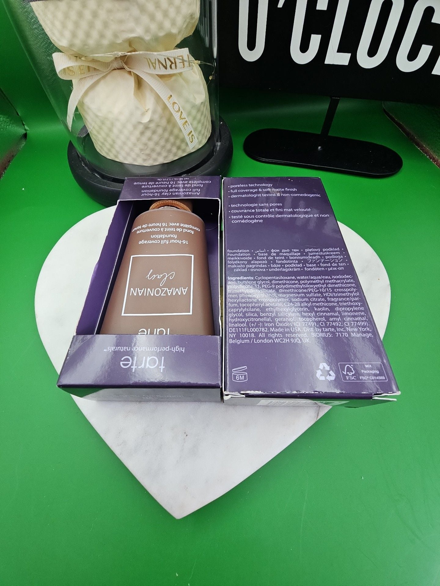 2x Tarte Amazonian Clay 16-Hour Full Coverage Foundation 59N Mahogany 3