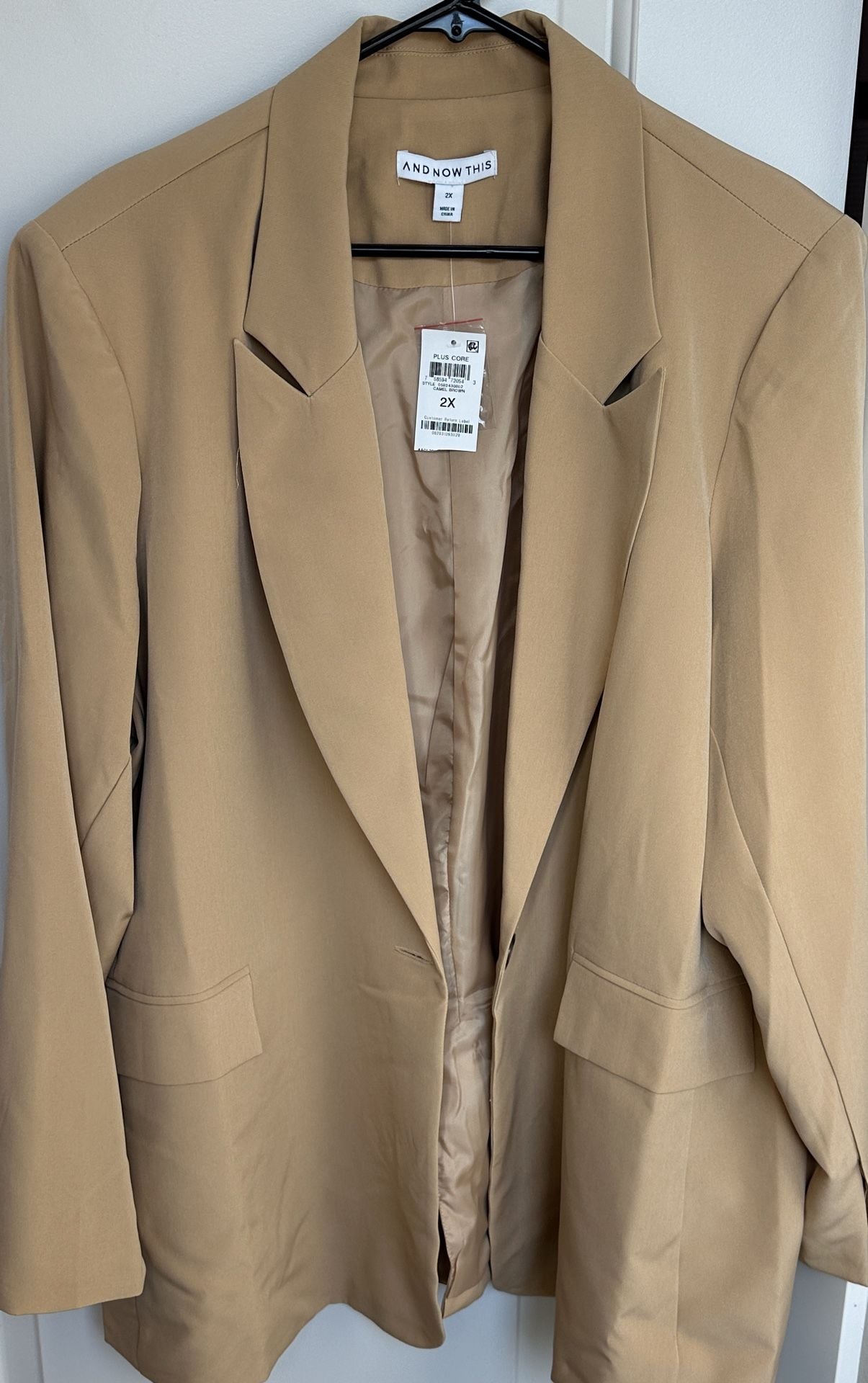 And Now This Blazer Size 2X Camel Brown 2