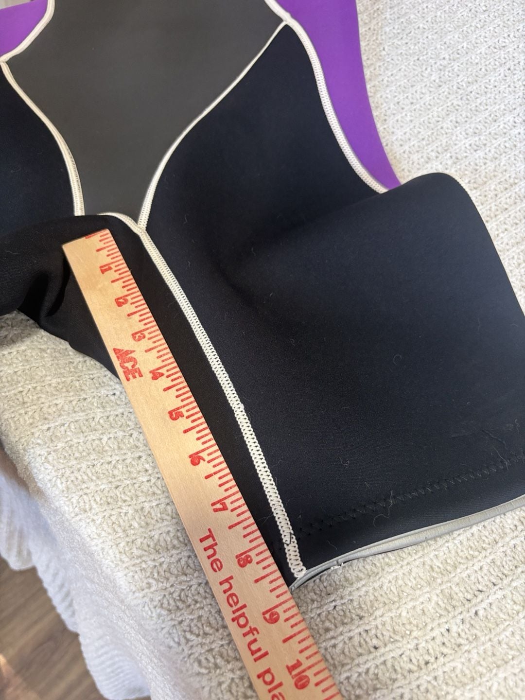 X2O Shorty Wetsuit Size L Black Purple Neoprene 3x2 6