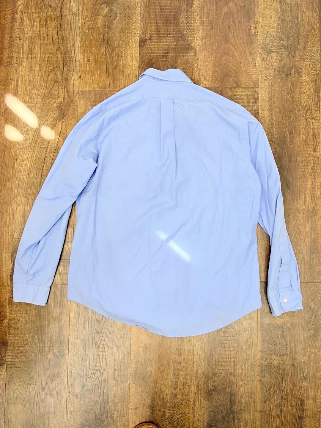Ralph Lauren Button Down Shirt XL Light Blue Long Sleeve Custom Fit 6