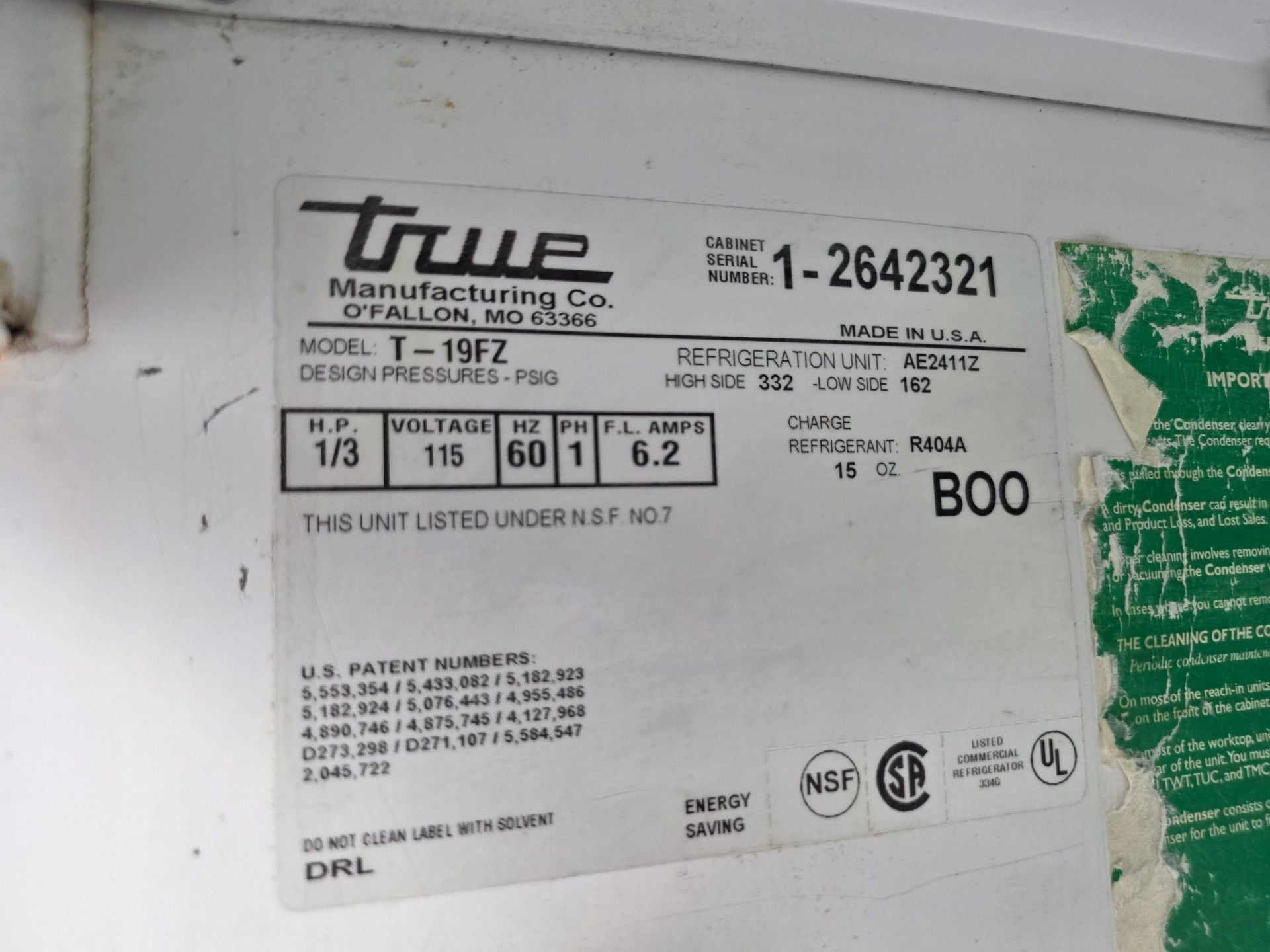 True T-19FZ Reach-In Commercial Freezer Stainless Steel 1
