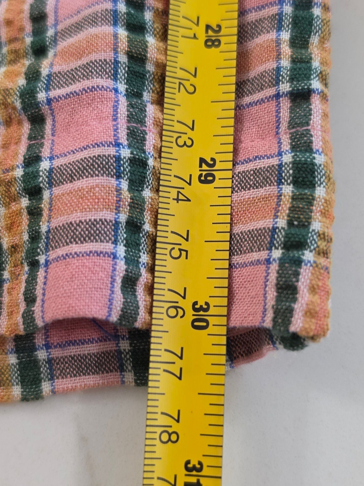 BDG Patchwork Plaid Pants Size M-M Pink Green Plaid 7