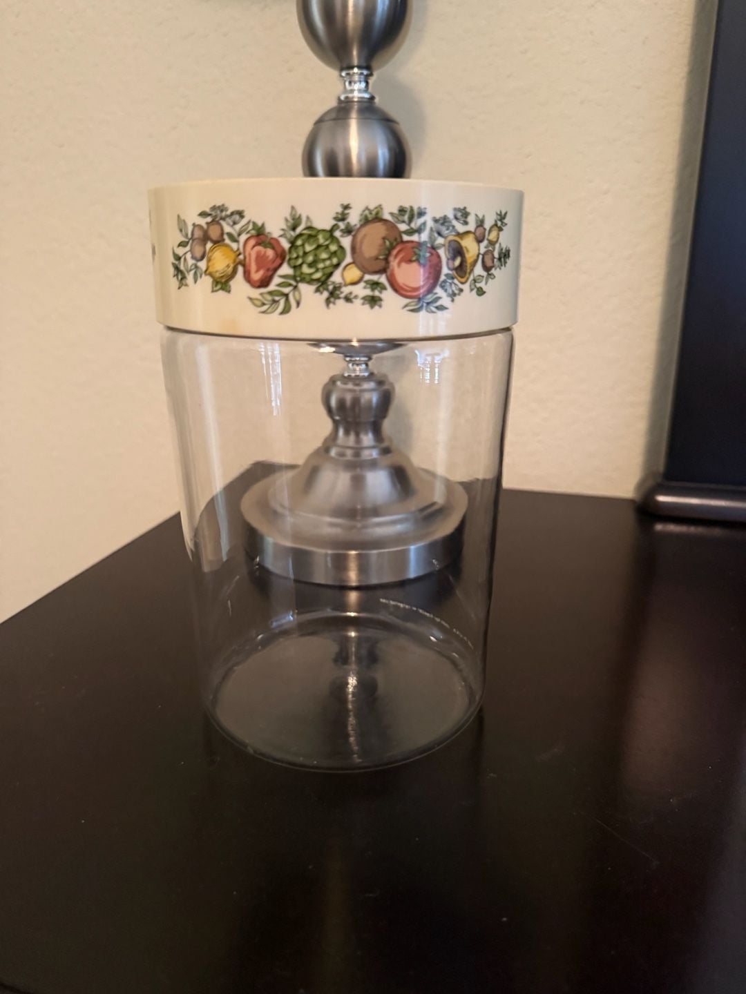 Pyrex Spice of Life Glass Canister Storage Jar 1
