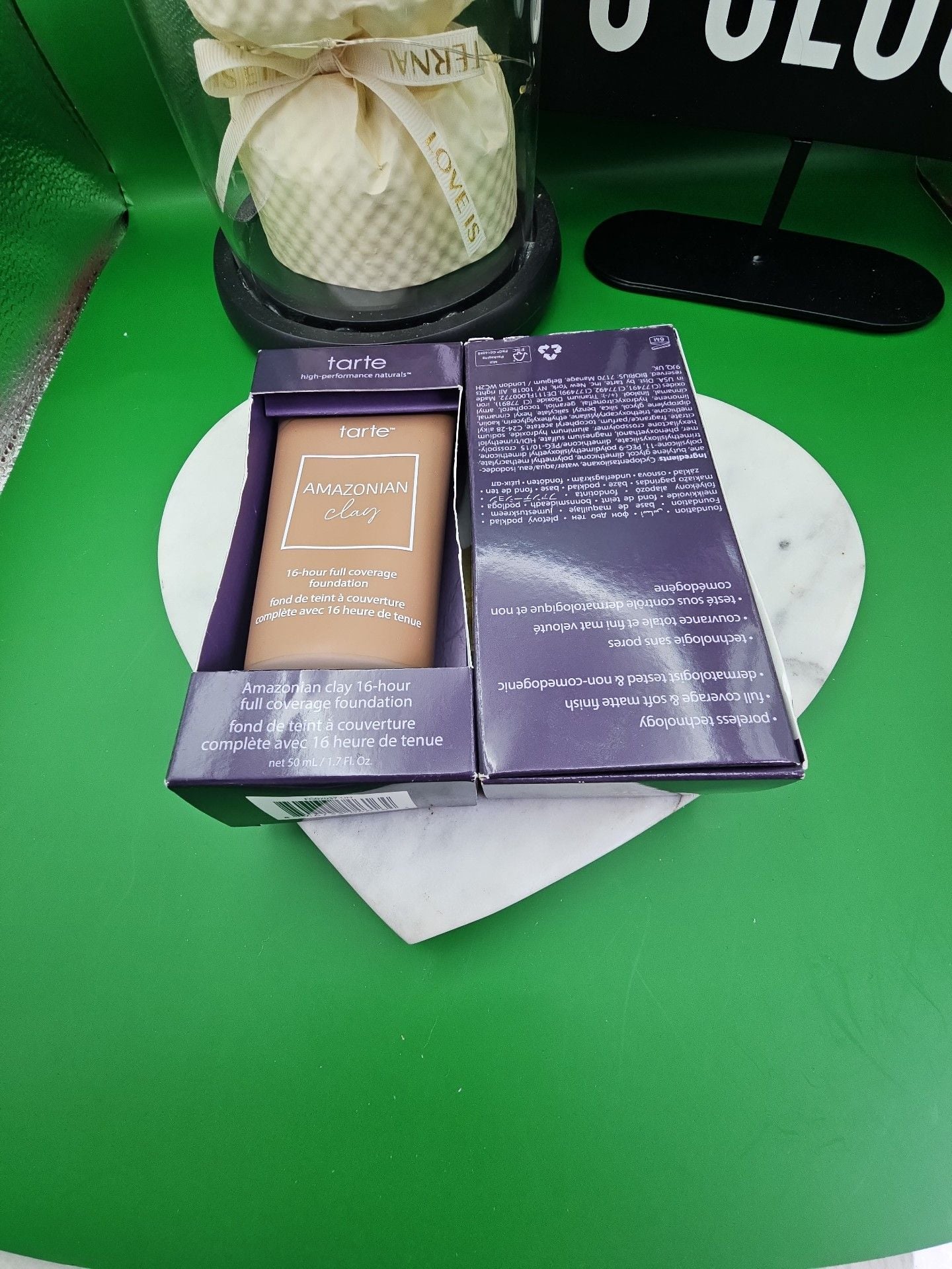 2x Tarte Amazonian Clay 16-Hour Foundation Deep Sand 51S New 3