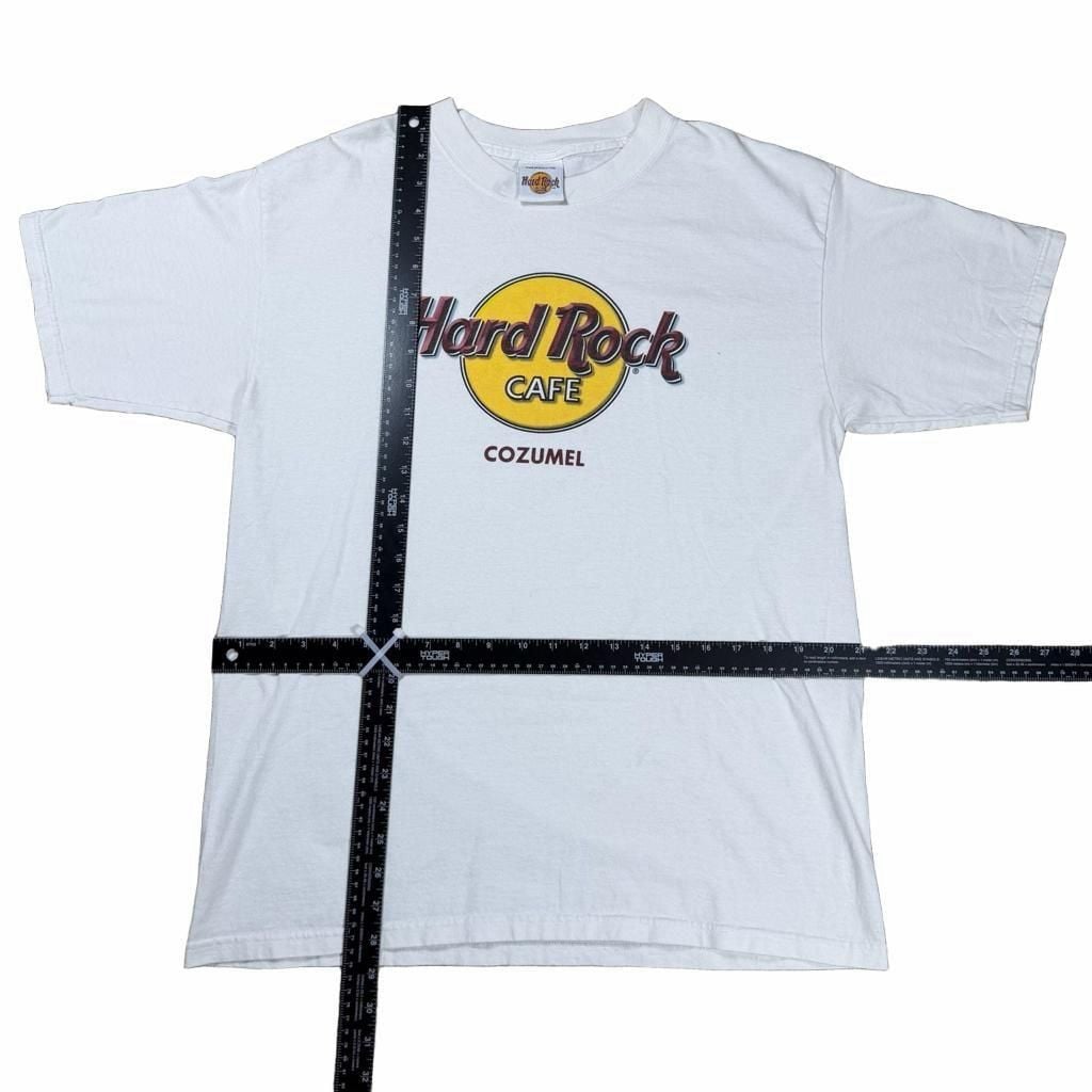 Vintage Hard Rock Cafe Cozumel T-Shirt White Graphic Tee Size L 2