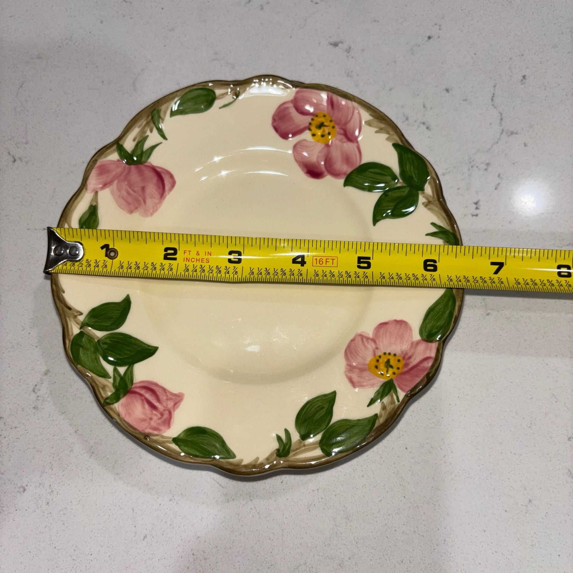 Franciscan Desert Rose Earthenware 6.5” Dessert/Bread Plates Set of 4 7