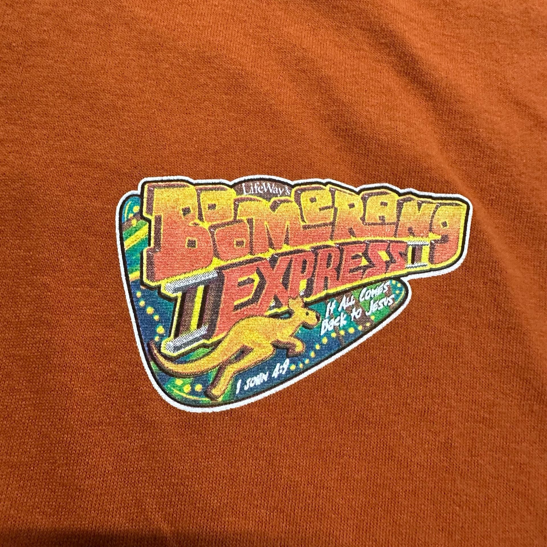 Y2K Christian Boomerang Express Jesus BibleWay Graphic T Shirt Anvil L 4
