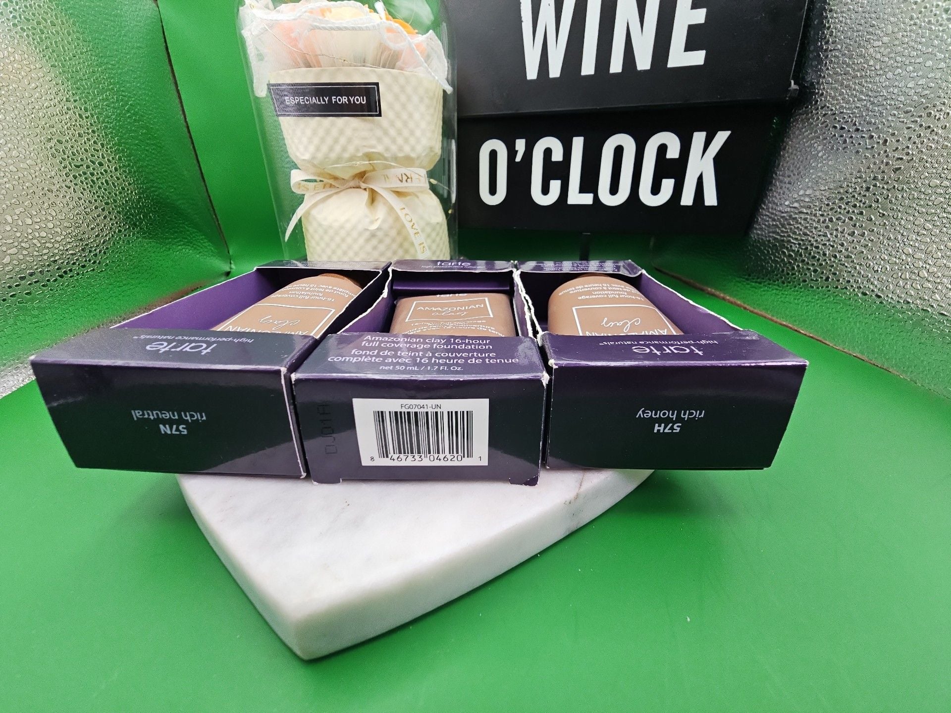 3x Tarte Amazonian Clay Foundation 57N Rich Neutral 1.7 Fl Oz 2