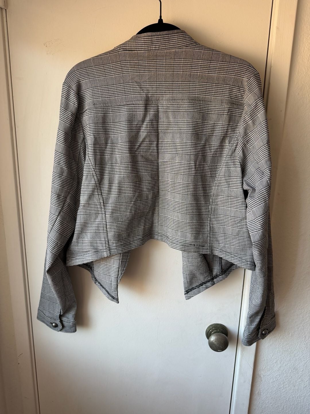 Torrid Glen Plaid Jacket Size 2 Black White 6
