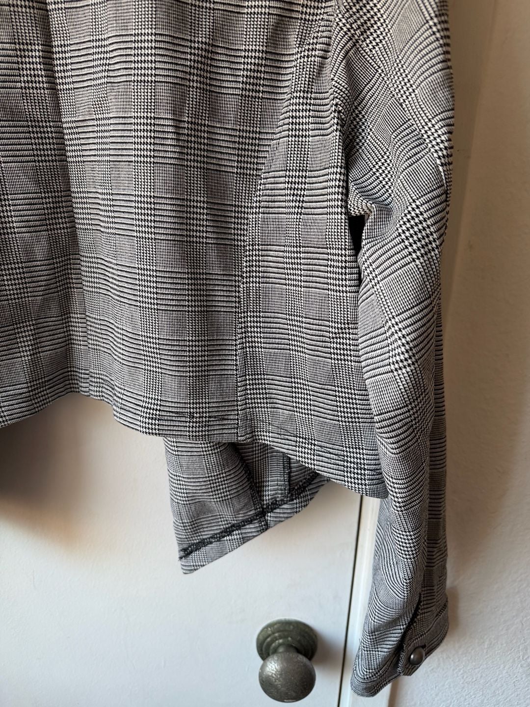 Torrid Glen Plaid Jacket Size 2 Black White 7