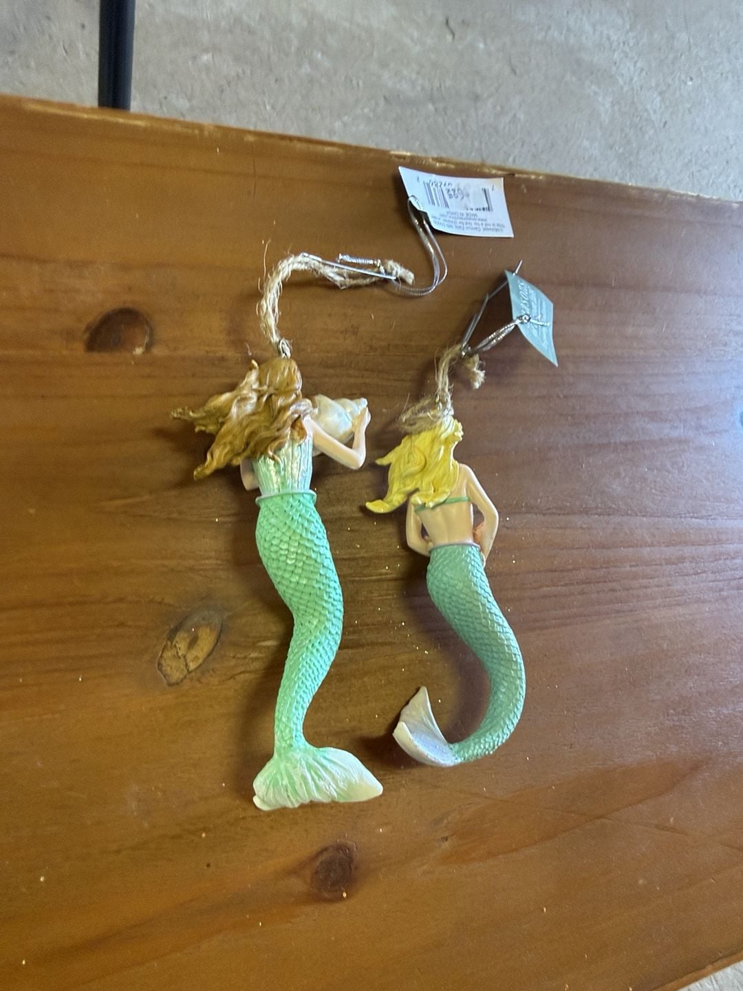 Seasons Of Cannon Falls Mermaid Christmas Ornaments Set Of 2 3
