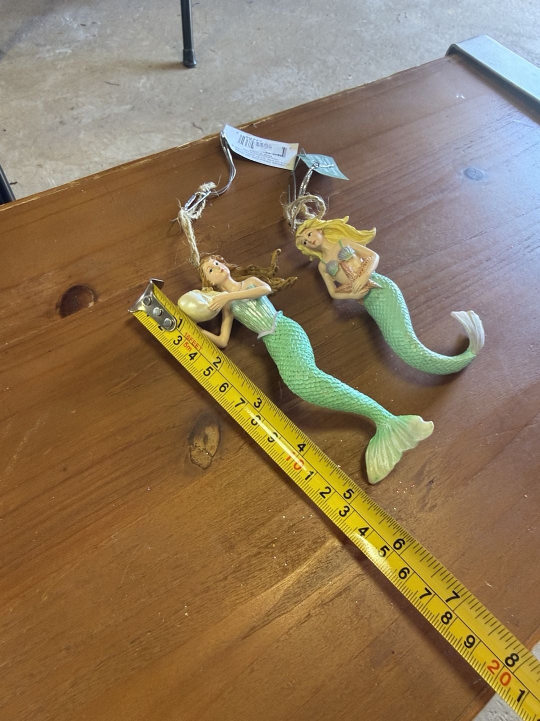 Seasons Of Cannon Falls Mermaid Christmas Ornaments Set Of 2 4