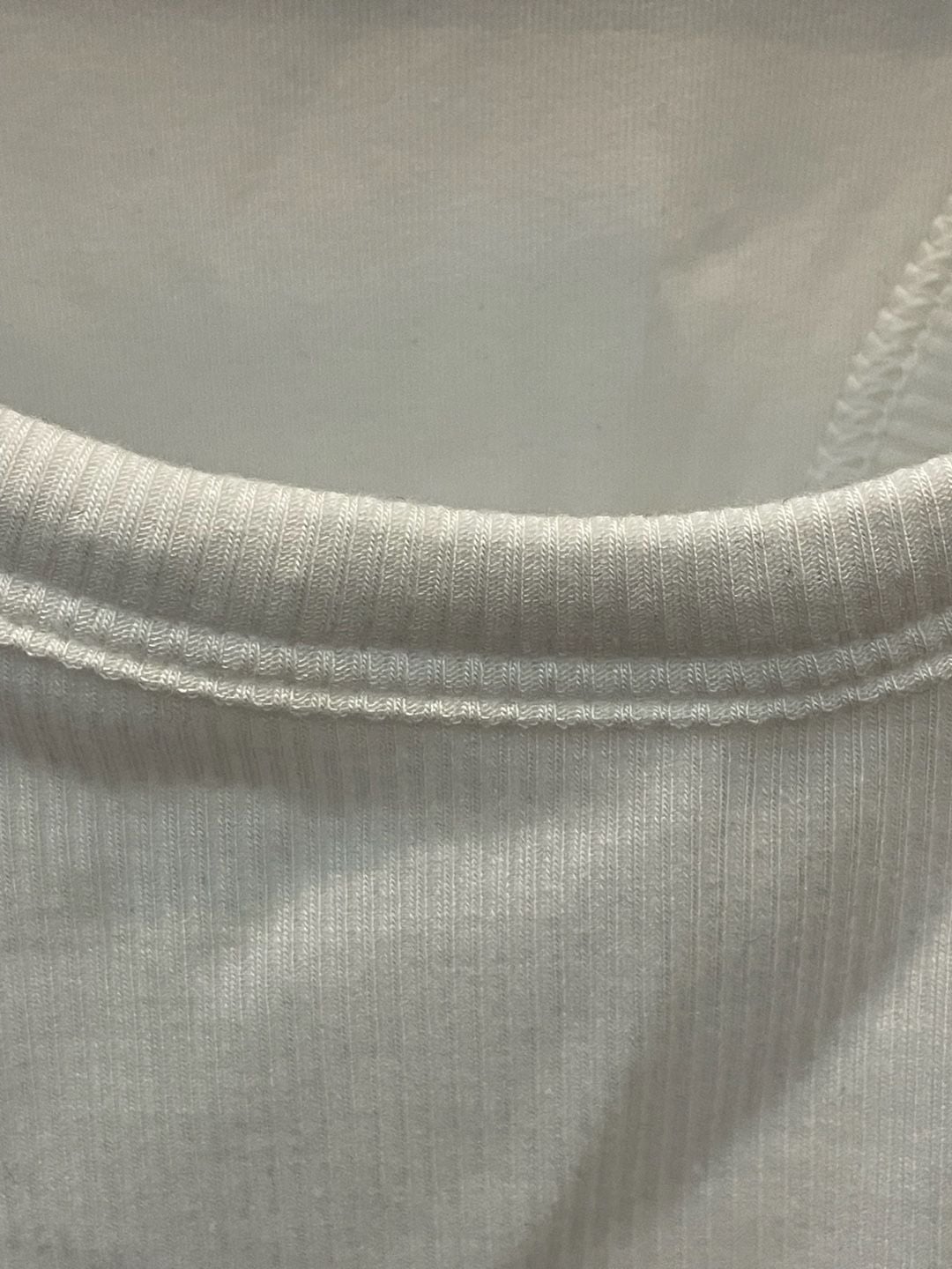 Brand New All In Motion Support Tank Top Size M White Ribbed Racerback 3