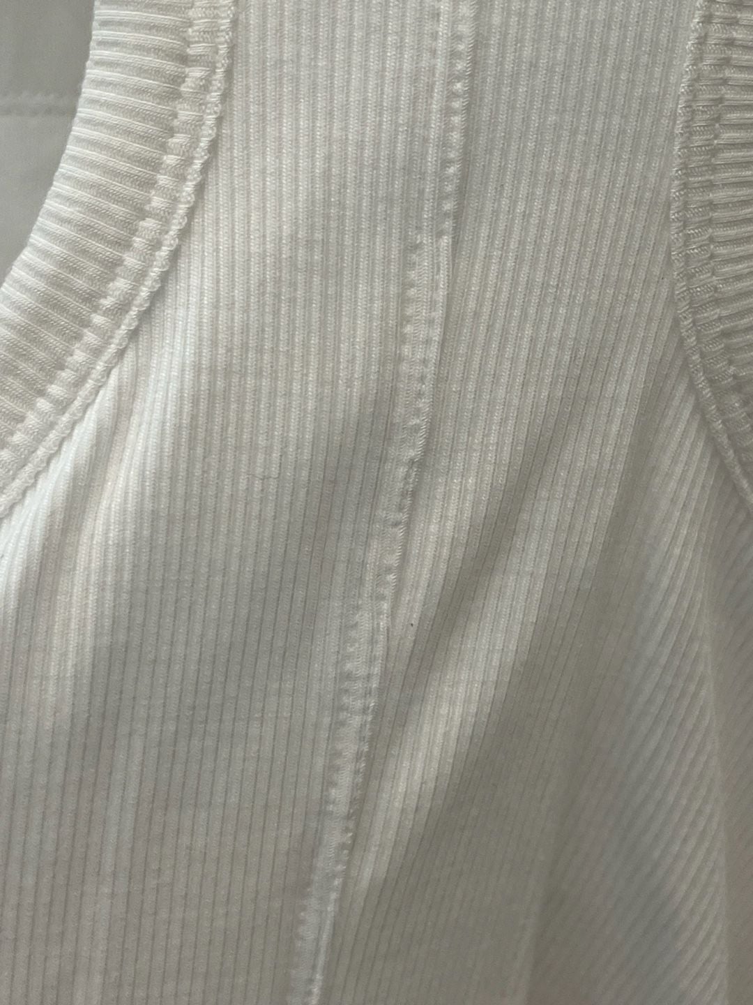 Brand New All In Motion Support Tank Top Size M White Ribbed Racerback 6