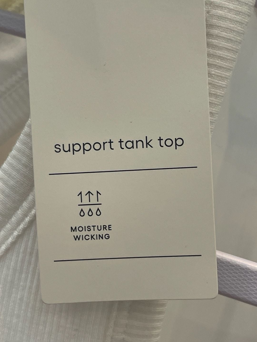 Brand New All In Motion Support Tank Top Size M White Ribbed Racerback 10