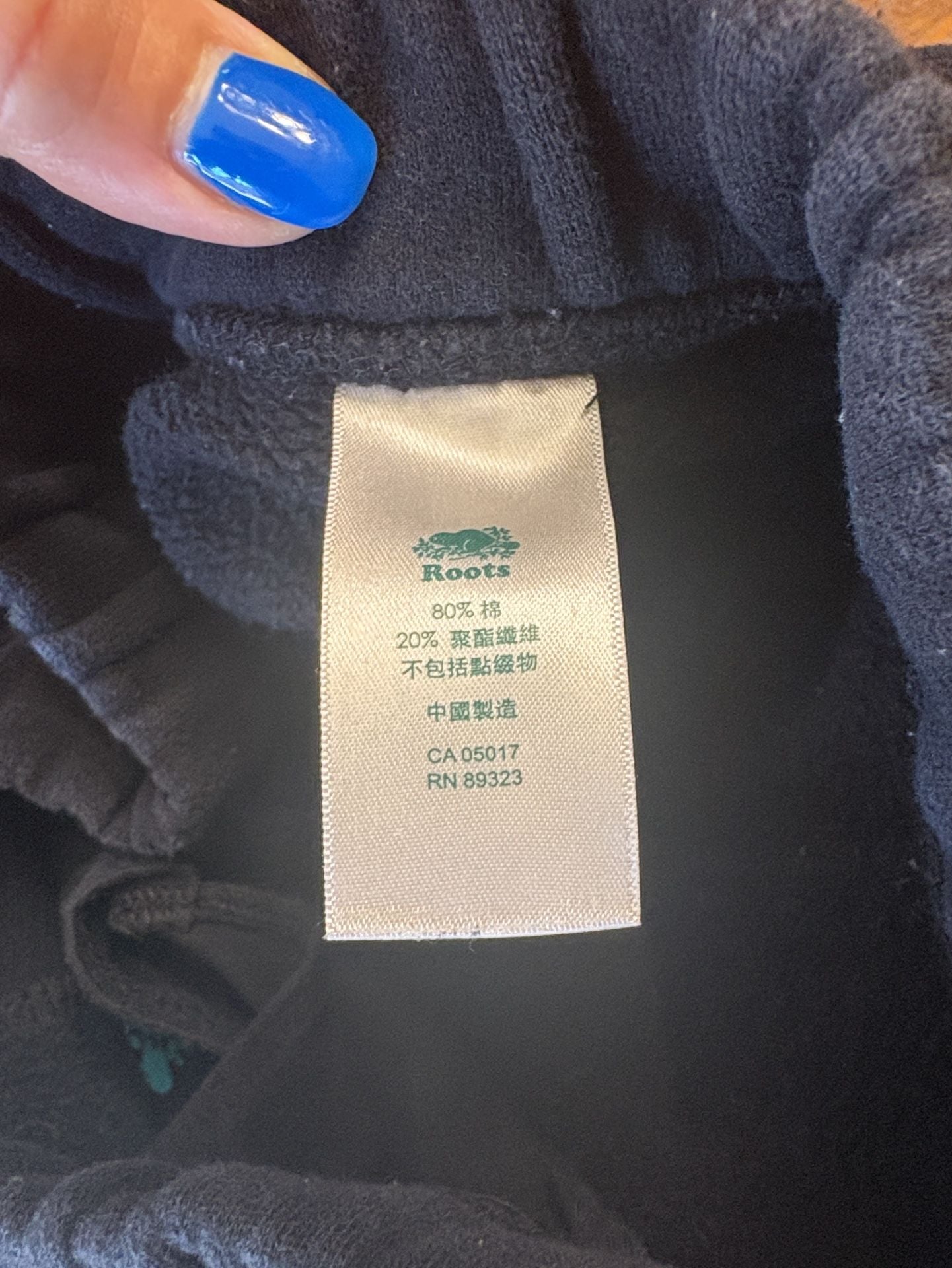 Roots Sporting Goods Sweatpants Size XS Black Logo Fleece Joggers 4