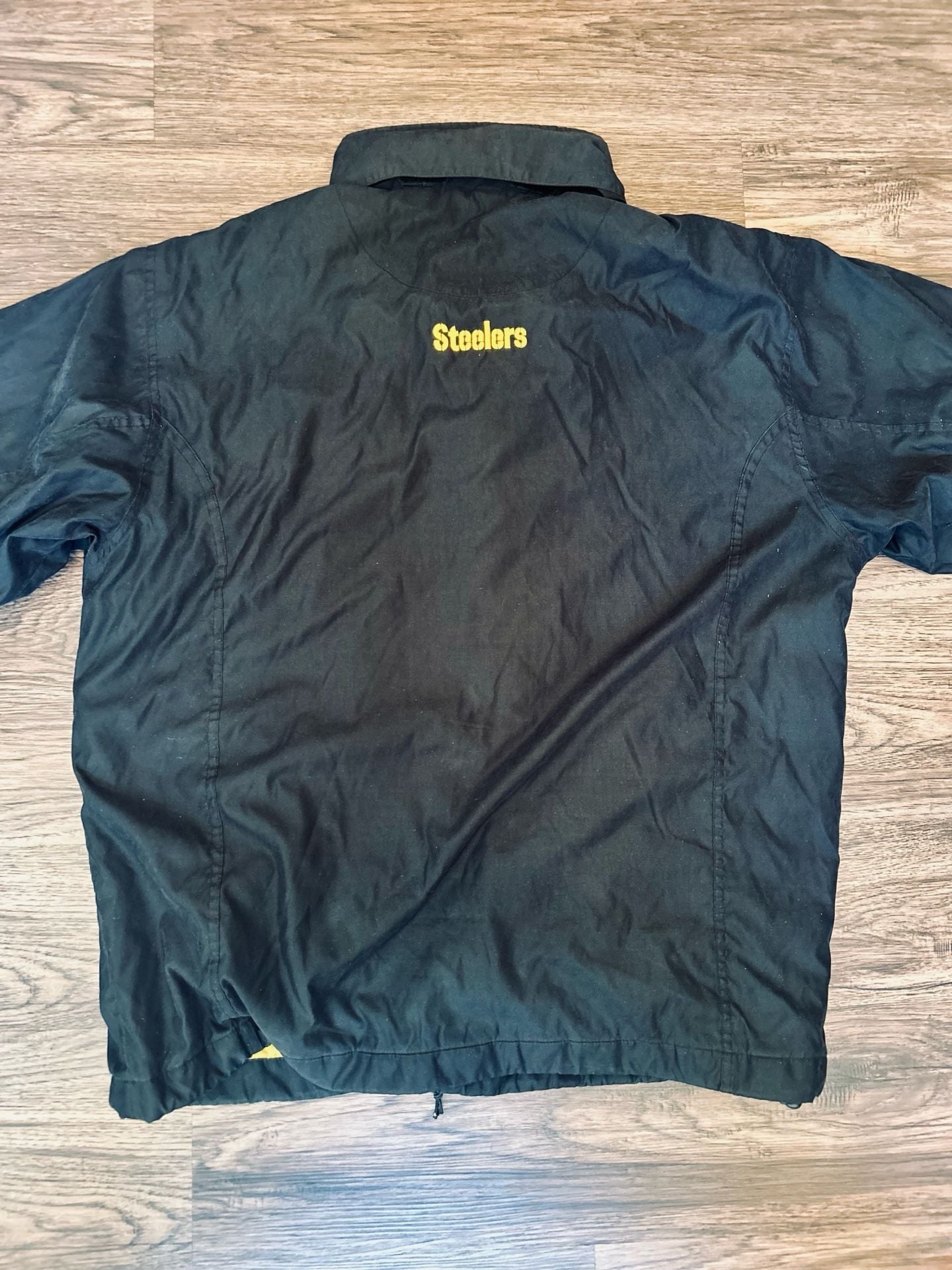 G III Carl Banks Pittsburgh Steelers Jacket Black Hooded NFL size XL 6