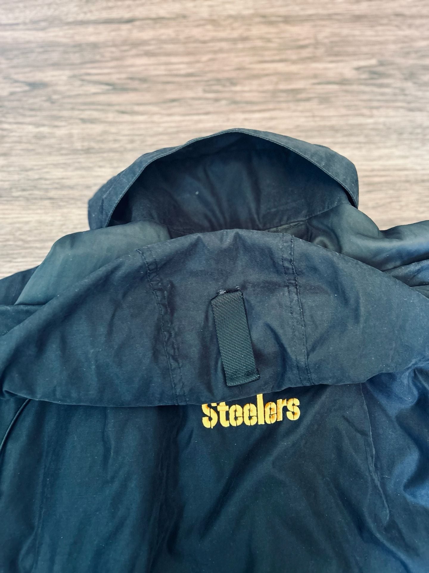 G III Carl Banks Pittsburgh Steelers Jacket Black Hooded NFL size XL 9