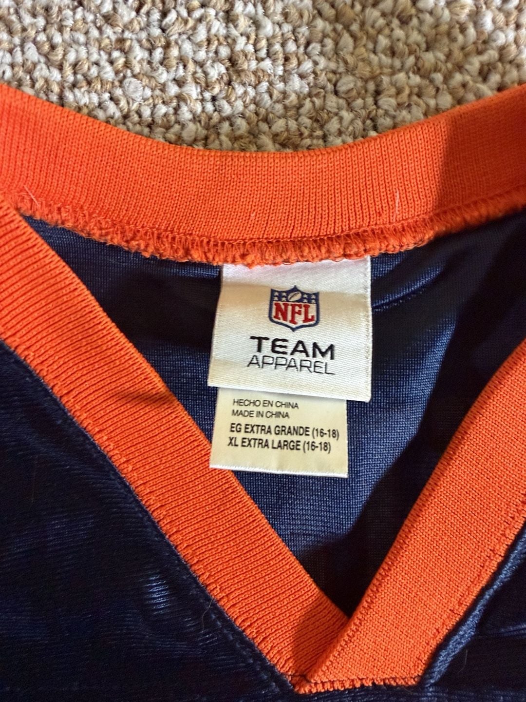 NFL team apparel chicago bears jay cutler #6 jersey size XL (16-18) 5